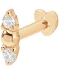 Vanhi - 14K Solid Greta Lab-Grown Diamond Flat Back Stud - Lyst