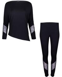 Oh!Zuza - Luna Soft – Long Pajama Set With Lace & Leggings - Lyst