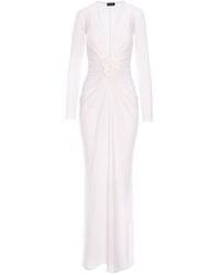 ROSERRY - Mallorca Jersey Maxi Dress With Fixed Rosette Detail - Lyst