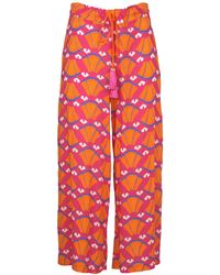 Lalipop Design - Multi-Color Wide-Leg Viscose Pants - Lyst