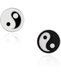 The Jewelz - Yin Yang Enamel Stud For - Lyst