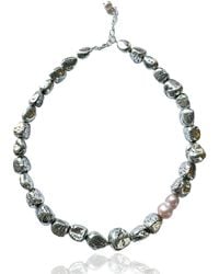 Rare Matters Jewelry - Sterling Baroque Pearl Statement Necklace - Lyst