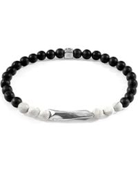 Anchor and Crew - White Howlite Orinoco Silver & Stone Bracelet - Lyst
