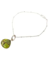 Harfi - Natural Peridot August Birthstone Bracelet - Lyst