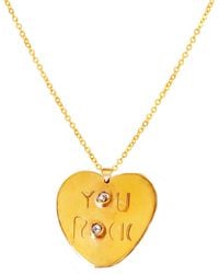 Lily Flo Jewellery - You Rock Diamond Necklace - Lyst