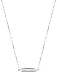 Vanhi - Viva La Vida Bar Chain Necklace - Lyst