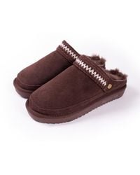 Pretty You London - Hallie Sheepskin Multiway Slippers - Lyst
