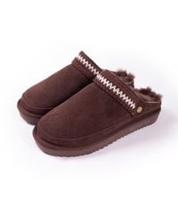 Pretty You London - Hallie Sheepskin Multiway Slippers - Lyst