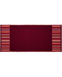 Pink Maharani - Cashmere Burgundy Stole With Fringed Edges - Lyst