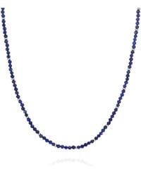 Nellou Jewellery - Lapis September Birthstone Orbit Necklace - Lyst