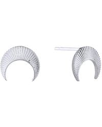 Bermuda Watch Company - Annie Apple Luna Moon Stud Earrings - Lyst