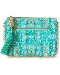 Sophia Alexia - Aqua Pebbles Clutch Bag - Lyst
