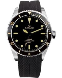 Lonard Watches - Sonar Rubber Strap Automatic Diver Watch - Lyst