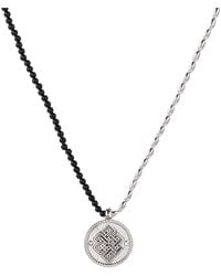 Aurozia - Three Charms Venus Bound The Endless Love Knot Crystal Beaded Necklace Agate - Lyst