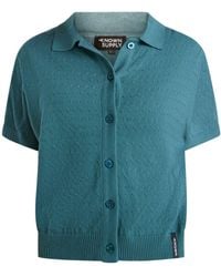 Known Supply - Button Up Collared Sweater - Lyst