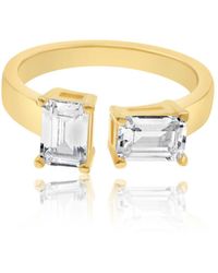 SHYMI - Two Stone Cuff Stack Ring - Lyst