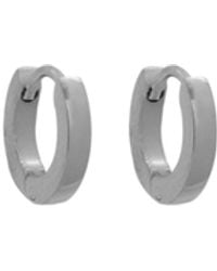 A Weathered Penny - Huggie Hoops - Lyst