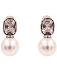 1610Istanbul - Bridal Pearl Swarovski Earrings - Lyst