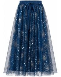 Yumi' - Star Sparkle Tulle Skirt - Lyst