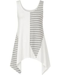 Conquista - Asymmetrical Stripe Detail Tunic - Lyst
