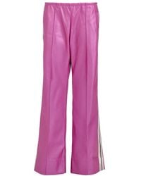 Moov - Perfect Suit Pants -Straight-Leg Vegan Leather With Side Stripes - Lyst