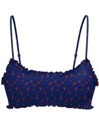 Blackbough Swim - Darby Frilled Bralette Top Heartache Pointelle - Lyst