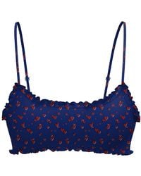 Blackbough Swim - Darby Frilled Bralette Top Heartache Pointelle - Lyst