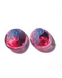 Nana Watanabe - Moonglow Embroidered Earrings - Lyst