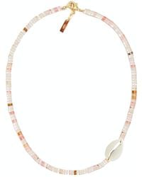 Adriana Pappas Designs - Cherry Quartz Natural Shell Choker - Lyst