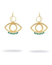 Ebru Jewelry - Cleopatra's Eye Jade Earrings - Lyst