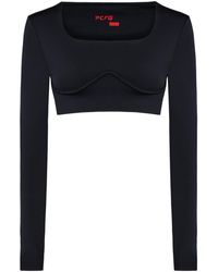 Pcfg - Free Heaven Long Sleeve Crop Top - Lyst
