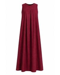 Nikka Place - Linen Maxi Gathered Maternity Dress - Lyst