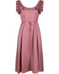 Gunda Hafner Ltd - Cotton Sateen Sleeveless Dress - Lyst