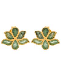 Opium Jewels - Water Lotus Studs - Lyst