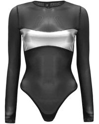 OW Collection - Croc Mesh Bodysuit - Lyst