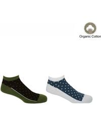 Peper Harow - Made in England - Polka Organic Trainer Socks Bundle - Lyst