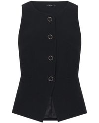 Rue Les Createurs - Button Detail Sleeveless Vest - Lyst