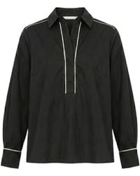 Adrift Clothing - Ella Collared Top - Lyst