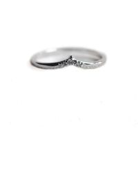 VicStoneNYC Fine Jewelry - Natural Diamond Platinum Curve Ring - Lyst