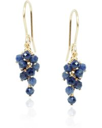 MOUNIR LONDON - Sapphire Cluster Earrings - Lyst