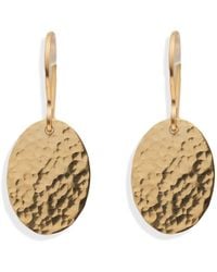 Kate Koel - Textured Filled Oval Drop Earrings Vintage Style Statement Dangles - Lyst