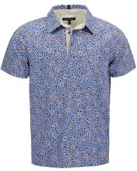 lords of harlech - Pietro Floral Field Knit Polo - Lyst