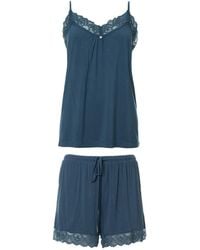 Pretty You London - Bamboo Lace Cami Short Pyjama Set - Lyst