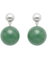 seree - Duo & Jade- Aventurine Earrings - Lyst