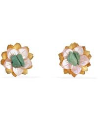 Pats Jewelry - Pink Flower Earrings - Lyst