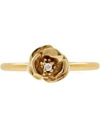 Lee Renee - Poppy Diamond Ring – Gold - Lyst