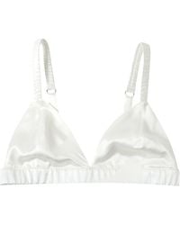 Soft Strokes Silk - Classic Pure Silk Bralette - Lyst