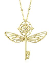 Azura Jewelry New York - The Wandering Key Necklace Vermeil - Lyst
