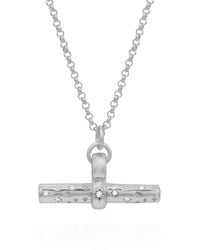 Luna Charles - Wren T-Bar Necklace - Lyst