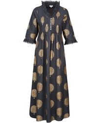 At Last - Cotton Annabel Maxi Dress - Lyst